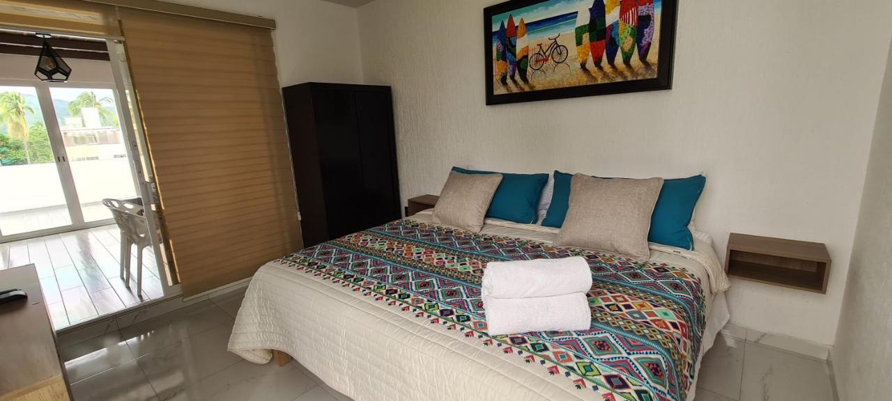Moderno Depa Con Terraza Y Vista Extraordinaria Appartement Manzanillo Buitenkant foto