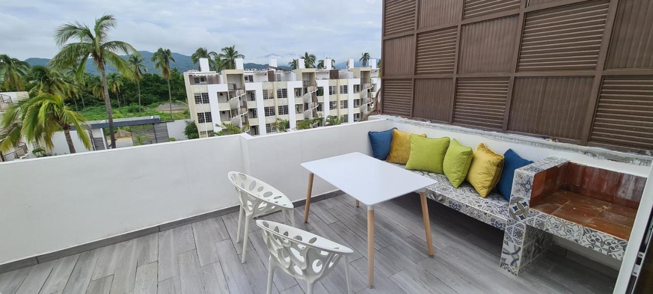 Moderno Depa Con Terraza Y Vista Extraordinaria Appartement Manzanillo Buitenkant foto