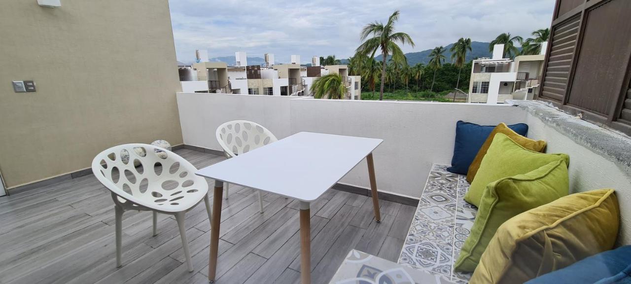 Moderno Depa Con Terraza Y Vista Extraordinaria Appartement Manzanillo Buitenkant foto