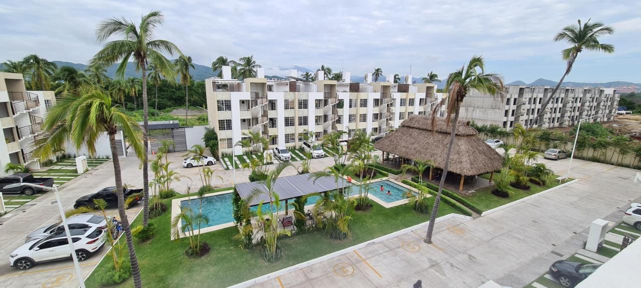 Moderno Depa Con Terraza Y Vista Extraordinaria Appartement Manzanillo Buitenkant foto